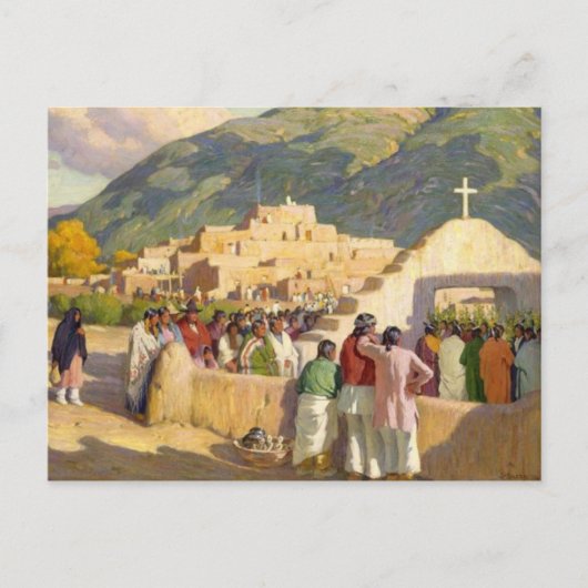 Amerikaans Indiaans Briefkaart (Voorkant)