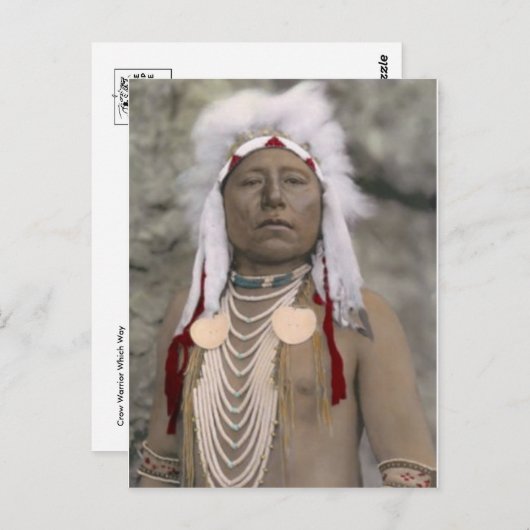 Amerikaans Indiaans Briefkaart (Voorkant / Achterkant)