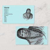 Amerikaans Indiaans Visitekaartje (Voorkant / Achterkant)