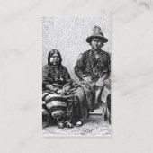 Amerikaans Indiaans Visitekaartje (Achterkant)