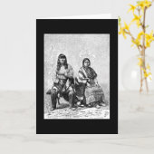 Amerikaans Indiaans Wenskaart Kaart (Gele Bloem)