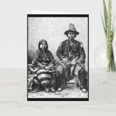 Amerikaans Indiaans Wenskaart Kaart (Achterkant)