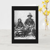 Amerikaans Indiaans Wenskaart Kaart (Gele Bloem)