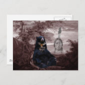 Amerikaans Indiaans zwart beer Briefkaart (Voorkant / Achterkant)