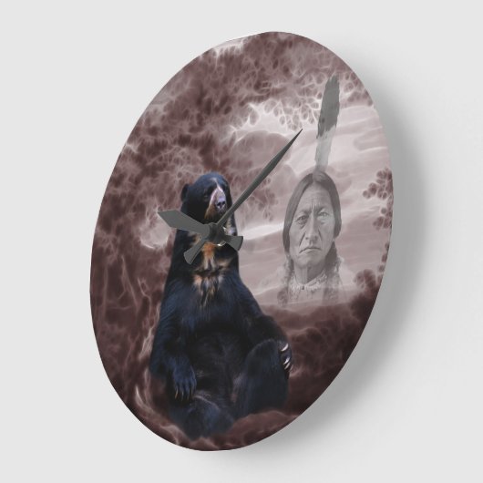 Amerikaans Indiaans zwart beer Grote Klok (Hoek)