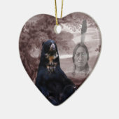 Amerikaans Indiaans zwart beer Keramisch Ornament (Links)