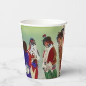 Amerikaans Indiaas Collectie Papieren Bekers (Achterkant)