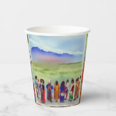 Amerikaans Indiaas Collectie Papieren Bekers (Voorkant)