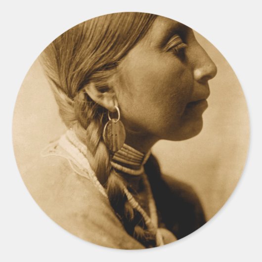 Amerikaans Indiaas Collectie Ronde Sticker (Voorkant)