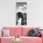 Amerikaans Indiaas Meisje Canvas Afdruk (Insitu (Woonkamer))