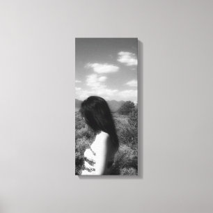 Amerikaans Indiaas Meisje Canvas Afdruk