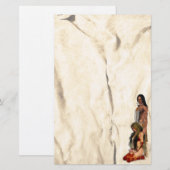 Amerikaans Indiaas paar Stationery Briefpapier (Voorkant / Achterkant)