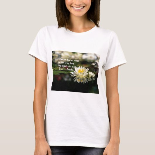 Amerikaans Indiaas spreekwoord, respect T-shirt (Voorkant)