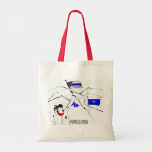 AMERIKAANS ISRAËL TOTE BAG