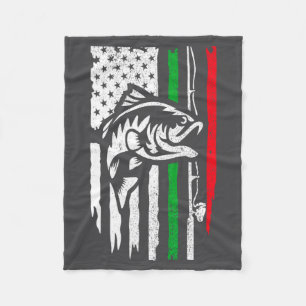 Amerikaans Italiaans B Visvlag Voor Visser Italiaa Fleece Deken