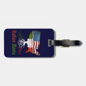Amerikaans Italiaans Bagagelabel (Achterkant horizontaal)