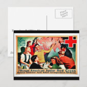 Amerikaans Junior Rode Kruis Briefkaart (Voorkant / Achterkant)