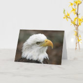 Amerikaans Kaal Eagle 2 Wenskaart Kaart (Gele Bloem)