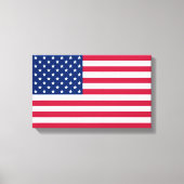 Amerikaans Kantoor decor van Amerikaanse vlag Canvas Afdruk (Voorkant)