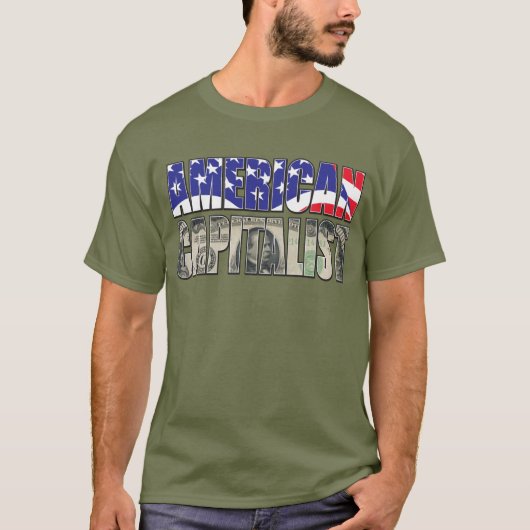 Amerikaans kapitalist t-shirt (Voorkant)
