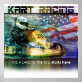 Amerikaans karting poster (Voorkant)