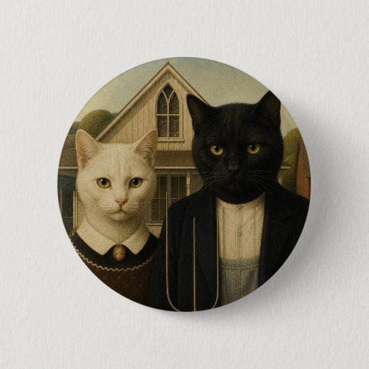 Amerikaans Katholiek Ronde Button 5,7 Cm (Voorkant)