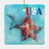 Amerikaans keramiek ornament (Achterkant)