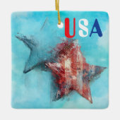 Amerikaans keramiek ornament (Voorkant)