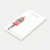 Amerikaans kerstmeisje met Cadeaus Post-it® Notes (Schuin)