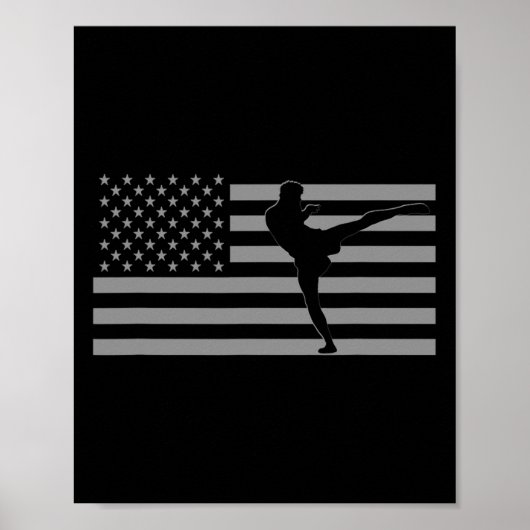 Amerikaans Kickboksen Poster (Voorkant)