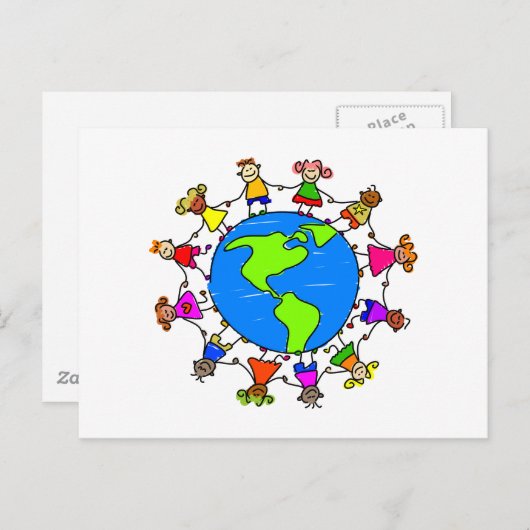 Amerikaans Kind Briefkaart (Voorkant / Achterkant)