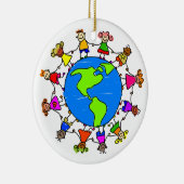 Amerikaans Kind Keramisch Ornament (Rechts)