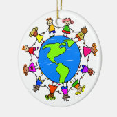 Amerikaans Kind Keramisch Ornament (Links)