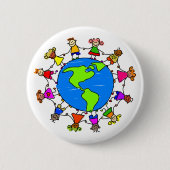 Amerikaans Kind Ronde Button 5,7 Cm (Voorkant)