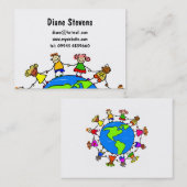 Amerikaans Kind Visitekaartje (Voorkant / Achterkant)