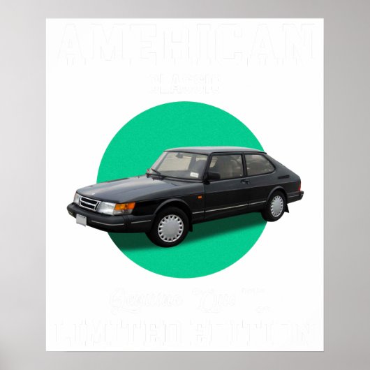 amerikaans klassiek authentieke kwaliteit gelimite poster (Voorkant)