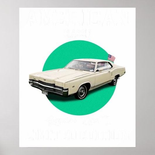 Amerikaans klassiek authentieke kwaliteit gelimite poster (Voorkant)