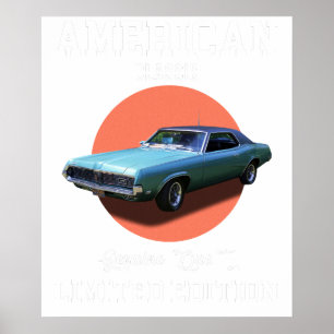 Amerikaans klassiek authentieke kwaliteit gelimite poster