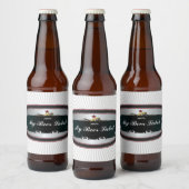 Amerikaans klassiek bierlabel zwart bier etiket (Flessen)