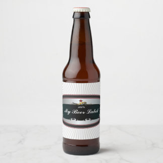 Amerikaans klassiek bierlabel zwart bier etiket