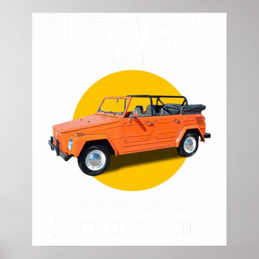 Amerikaans klassiek echte kwaliteit gelimiteerde e poster (Voorkant)