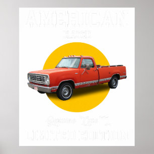 Amerikaans klassiek echte kwaliteit gelimiteerde e poster