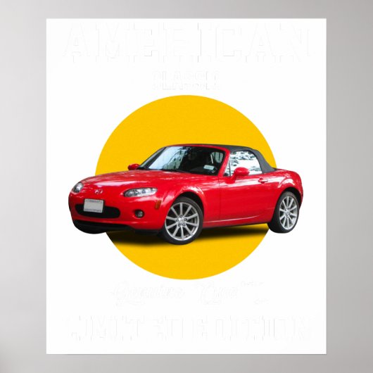 Amerikaans klassiek echte kwaliteit gelimiteerde e poster (Voorkant)