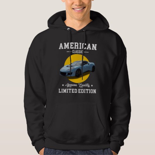 Amerikaans klassieker echte kwaliteit beperkte edi hoodie (Voorkant)