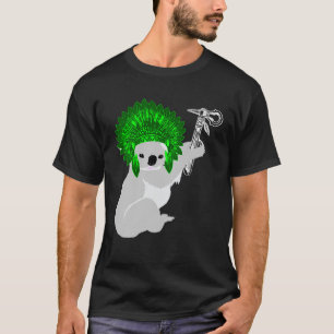 Amerikaans Koala Eucalyptus Beer Indische opperhoo T-shirt