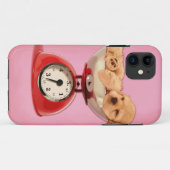 Amerikaans kookstel op retro keukenschaal Case-Mate iPhone case (Achterkant (horizontaal))