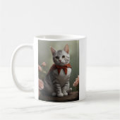 Amerikaans Korthaar Kitten met Rozen Koffiemok (Links)