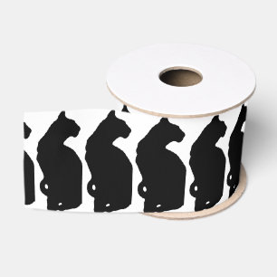 amerikaans korthair silhouet grosgrain lint