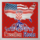 Amerikaans Kroatisch Poster (Voorkant)