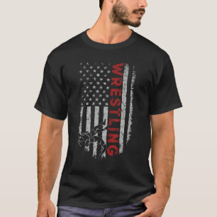 Amerikaans kruipen lijkt een Amerikaanse vlag te z T-shirt